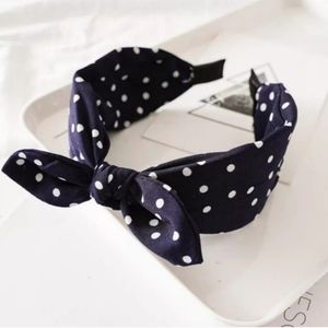 Head Band Hairband Bow Polka Dots